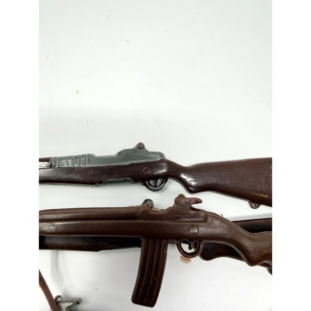 Vintage GI Joe Accessories Lot 4 Rifles M1 Garand Carbine 12 Inch Figures Hasbro